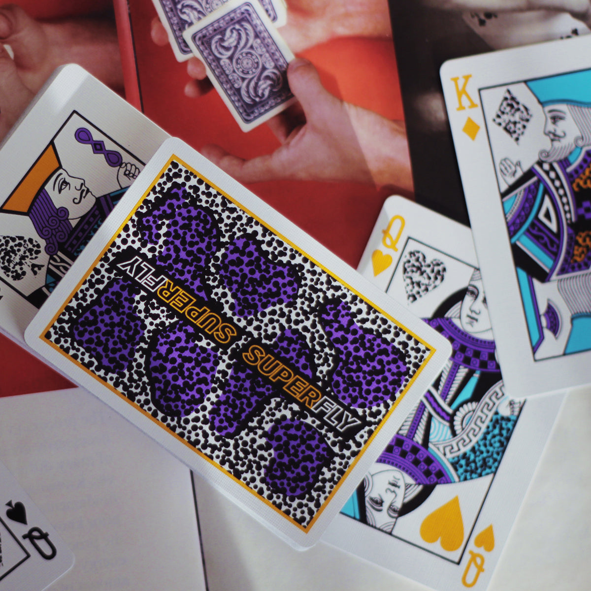 トランプ Gemini Superfly Pantera set Superfly Pantera Purple NO SEAL – Gemini Decks