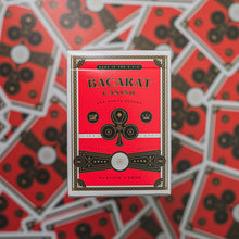 Load image into Gallery viewer, Bacarat Casino Red with numbered seal