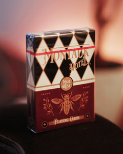 Montauk Hotel Burgundy Playing Cards