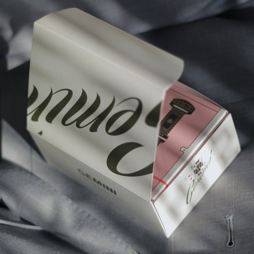 6 decks Gemini Casino Pink + half brick box