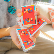Load image into Gallery viewer, Game Over Red Playing Cards