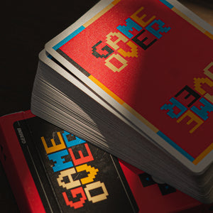 Game Over Red Playing Cards