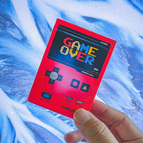 Game Over Red Playing Cards
