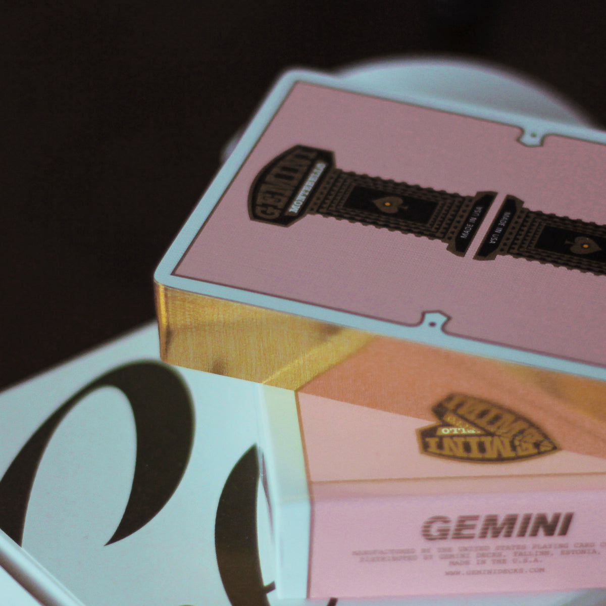 Gemini Casino Pink GOLD GILDED – Gemini Decks